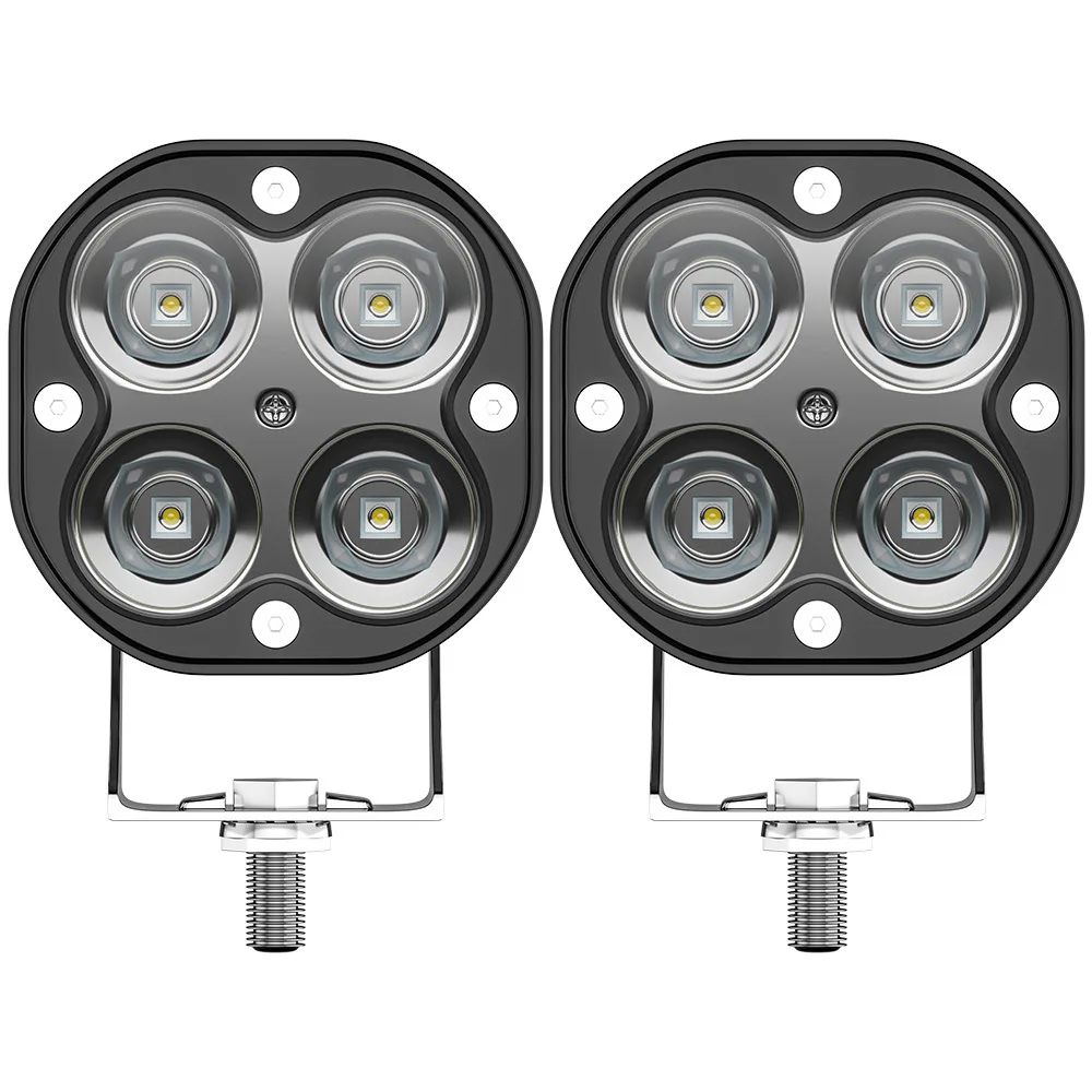 Motorcycle Spotlight LED Headlight White 6000K Auxiliary Faro LED Moto Assemblies Lamp 12V 24V Led Offroad Car Driving Fog Light