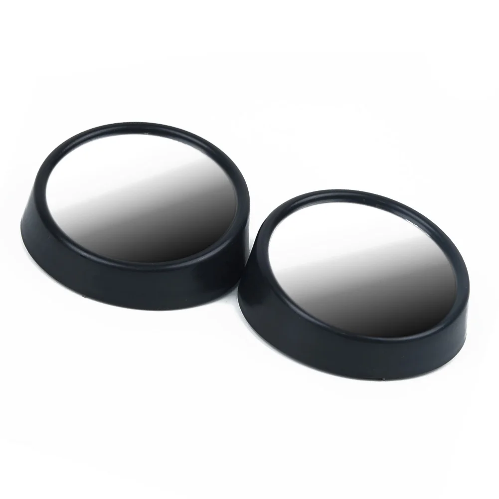 360 Rotation Blind Spot Mirror Adjustable Rear View 5.5*2cm Black Car Wide Angle Mirror Brand New High Quality