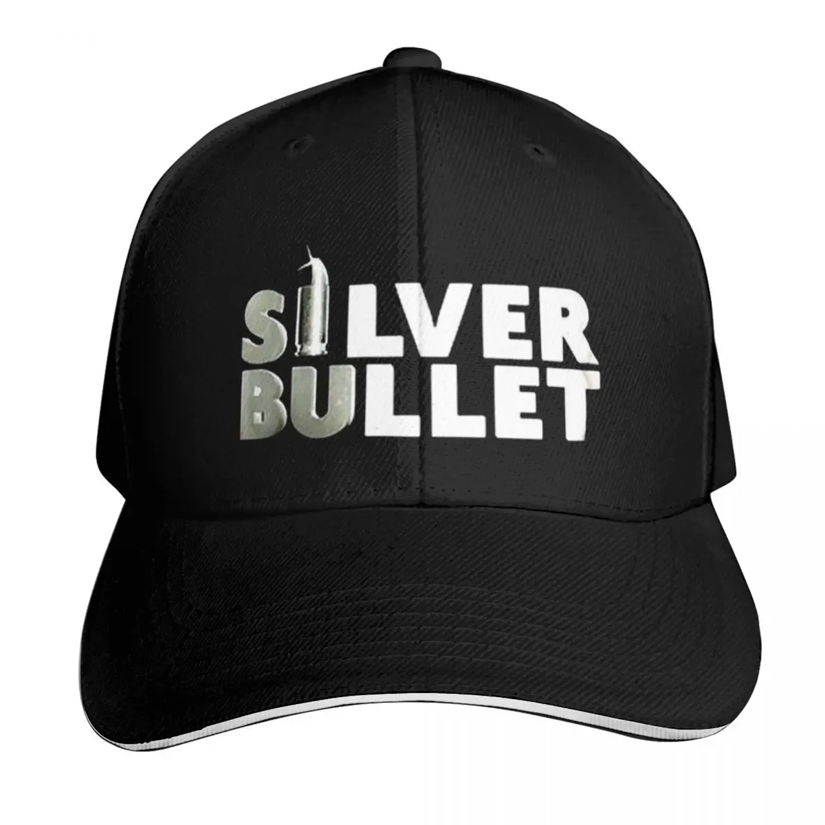 Silver Bullet Baseball Cap Quick Dry Performance Cotton Twill Breathable Contrast Two Tone Brim