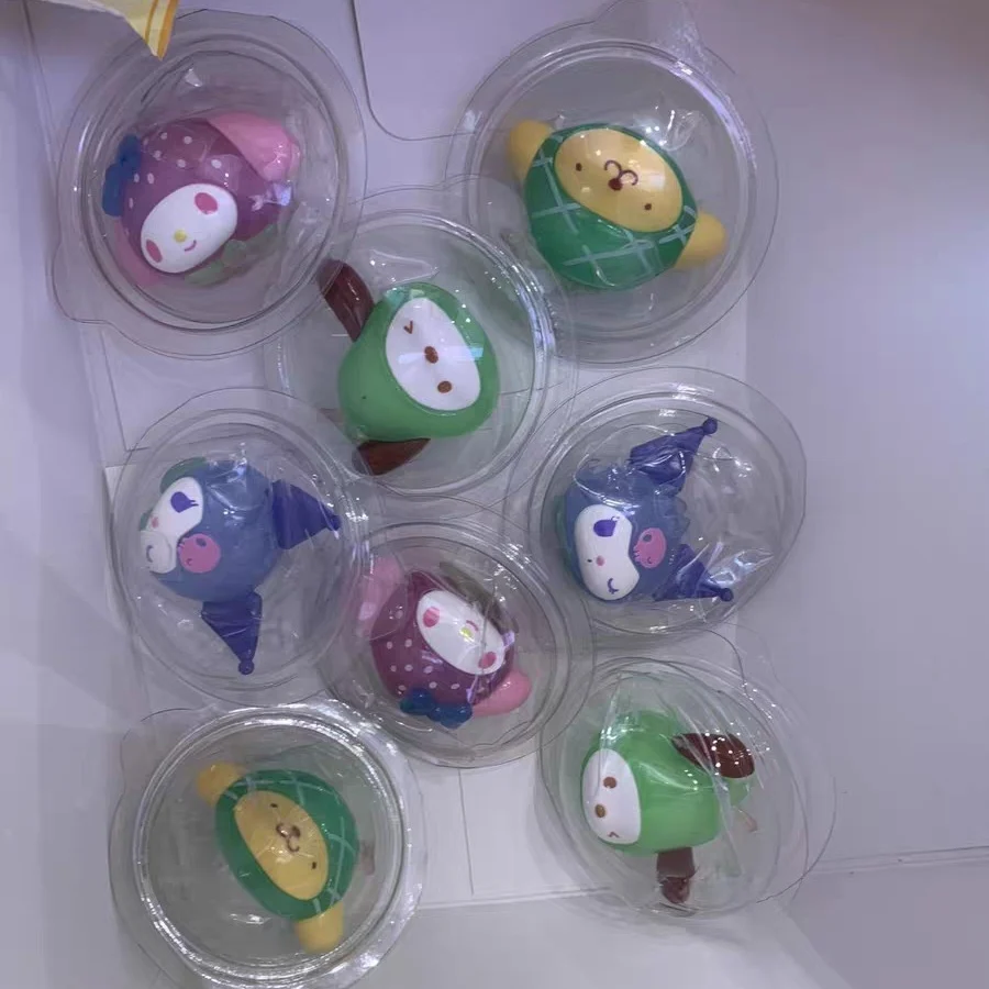 Original Spot Fruit Series Mini Blind Bag Trendy Play Blind Box Desktop Ornament Kuromi Pacha Dog Cute Grain Handmade Toy Gift