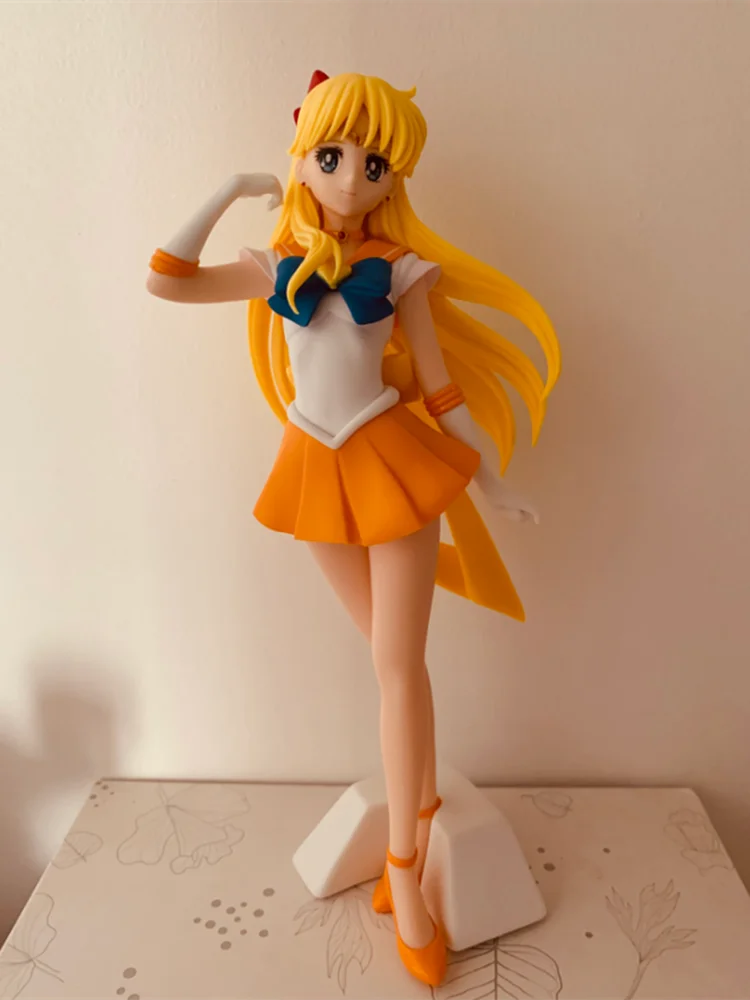 Anime Sailor Moon Eternal Figure Gliter&glamours Super Sailor Venus Pvc Action Figure Toys Collection Decoration For Kids Gift