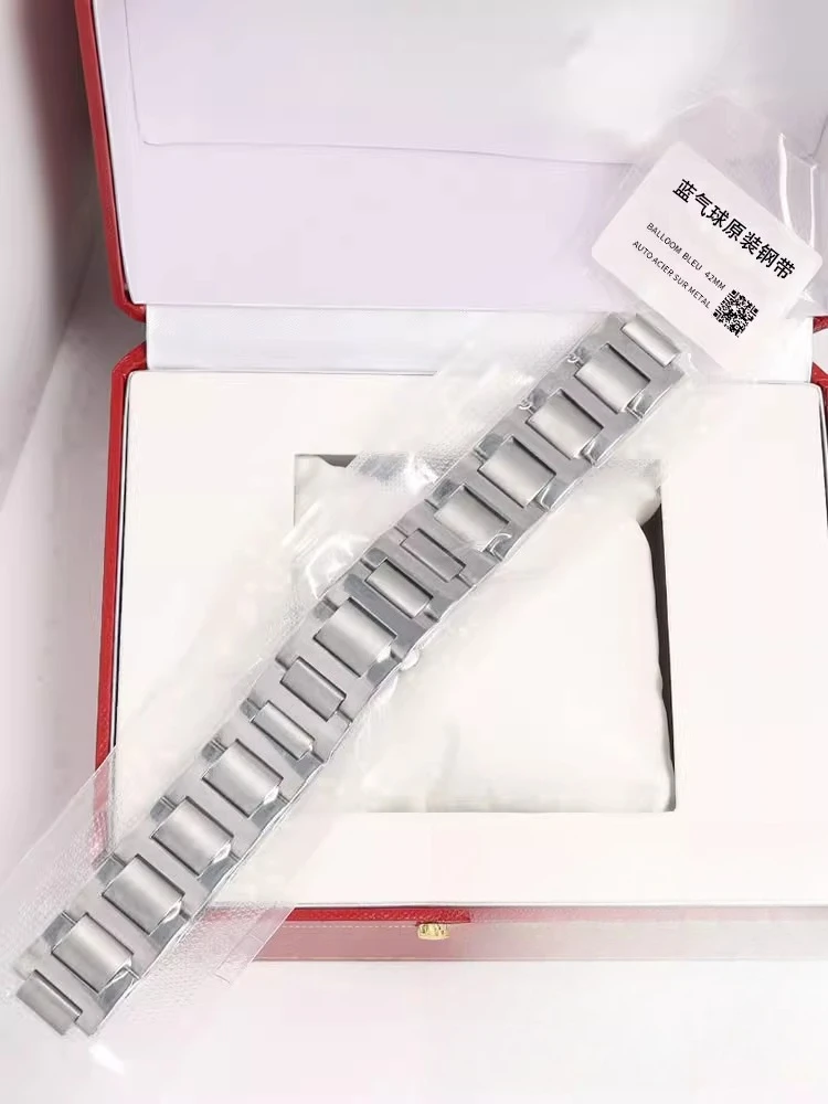 مناسبة لساعة كارتييه بالون أزرق مع حزام فولاذي لخزان لندن يجب أن يكون سوار للرجال والنساء 14mm16mm 18mm 20mm 22mm