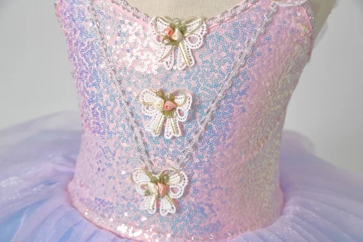 تنورة باليه للفتيات، تنورة منتفخة للأطفال، فستان تول للأطفال الصغار، زي أداء، تنورة توتو من التول الناعم، رقصة الأميرة