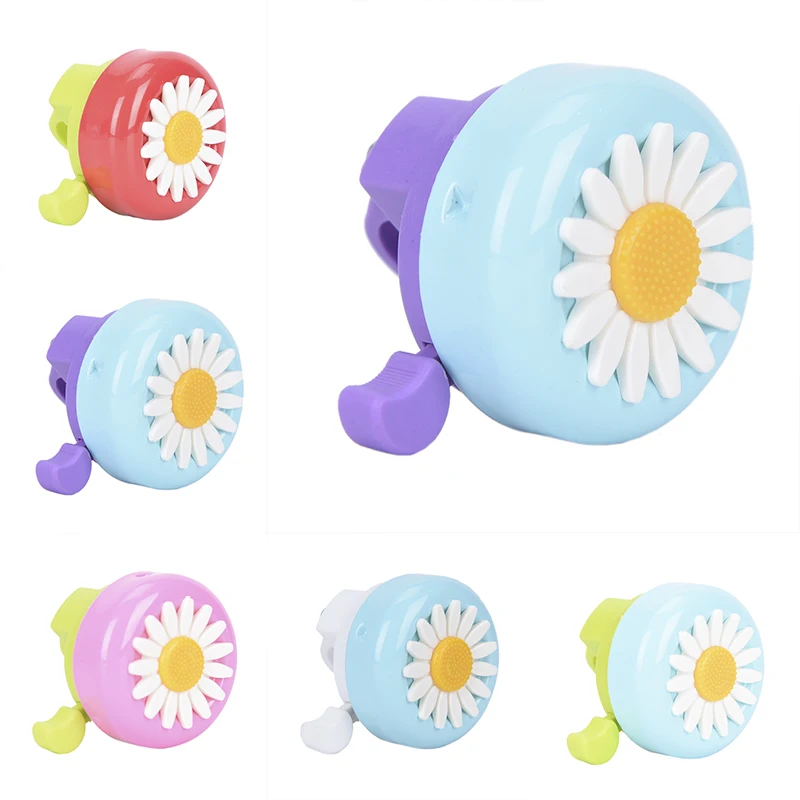 

1pc Kids Bicycle Bell Horn Bike Flower Children Multi-color Ring Alarm For Handlebar