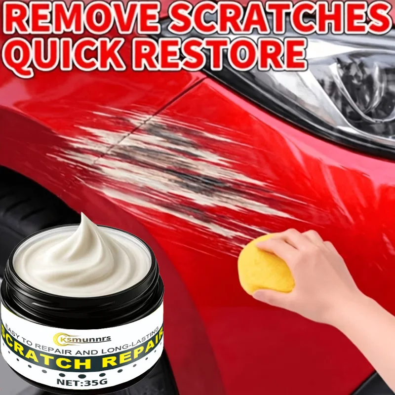 Car Scratch Repair Polish Paste, Paint Surface Restorer for Light Scratches, Swirl Marks and Most Car Paint Colors