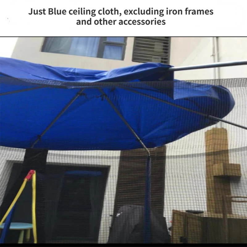 Jumping Trampolines Tent, Jump Bed, Sunshade cloth, No Poles, Rain and Sun Protection Clothes, Trampoline Accessories, 6-12