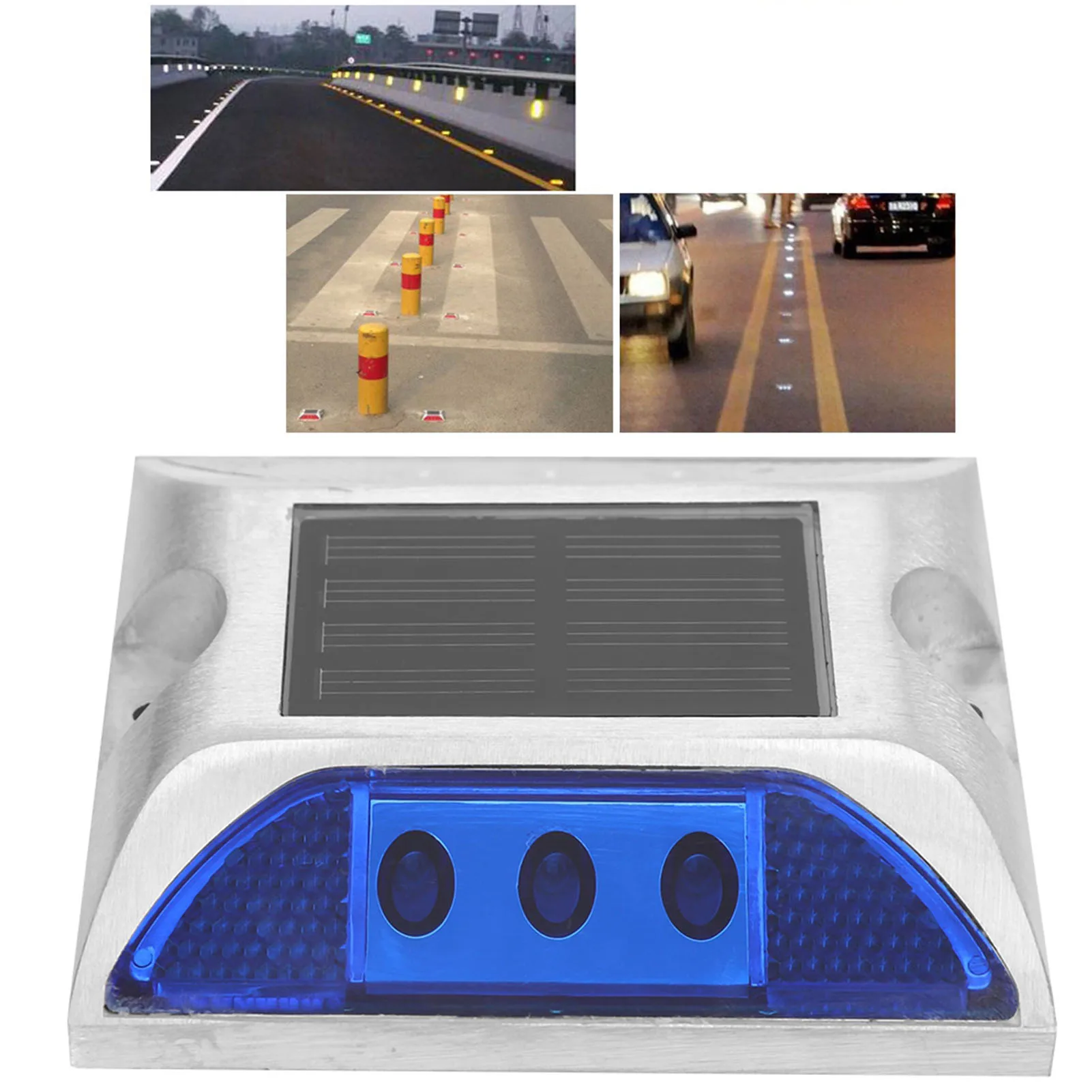 LED Solar Power Ground Marker Lights Waterproof Outdoor Driveway Road Highway Spike Lamp LED Ground Lights
