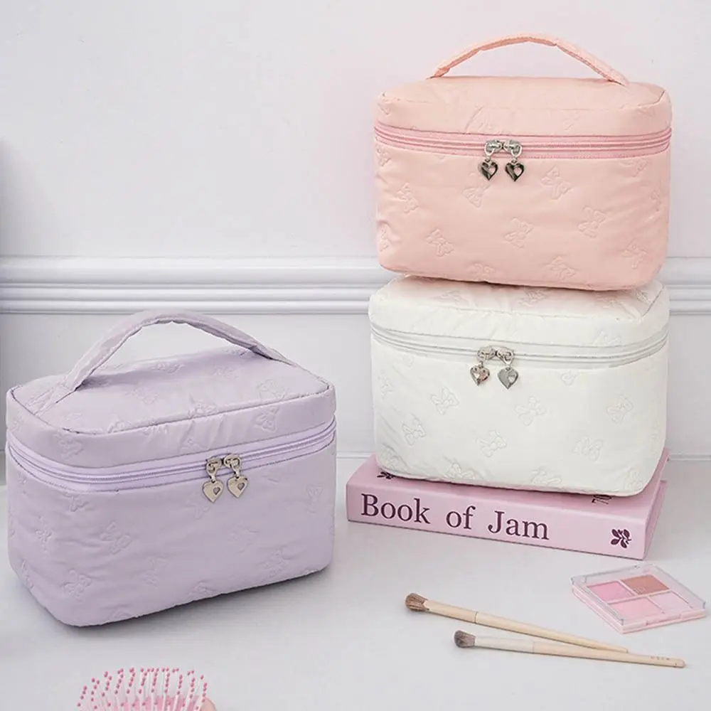 

Fashion Large Capacity Women Makeup Bag Waterproof Square Travel Washroom Bag Dustproof Handheld Cosmetics Storage Bag Toilet
