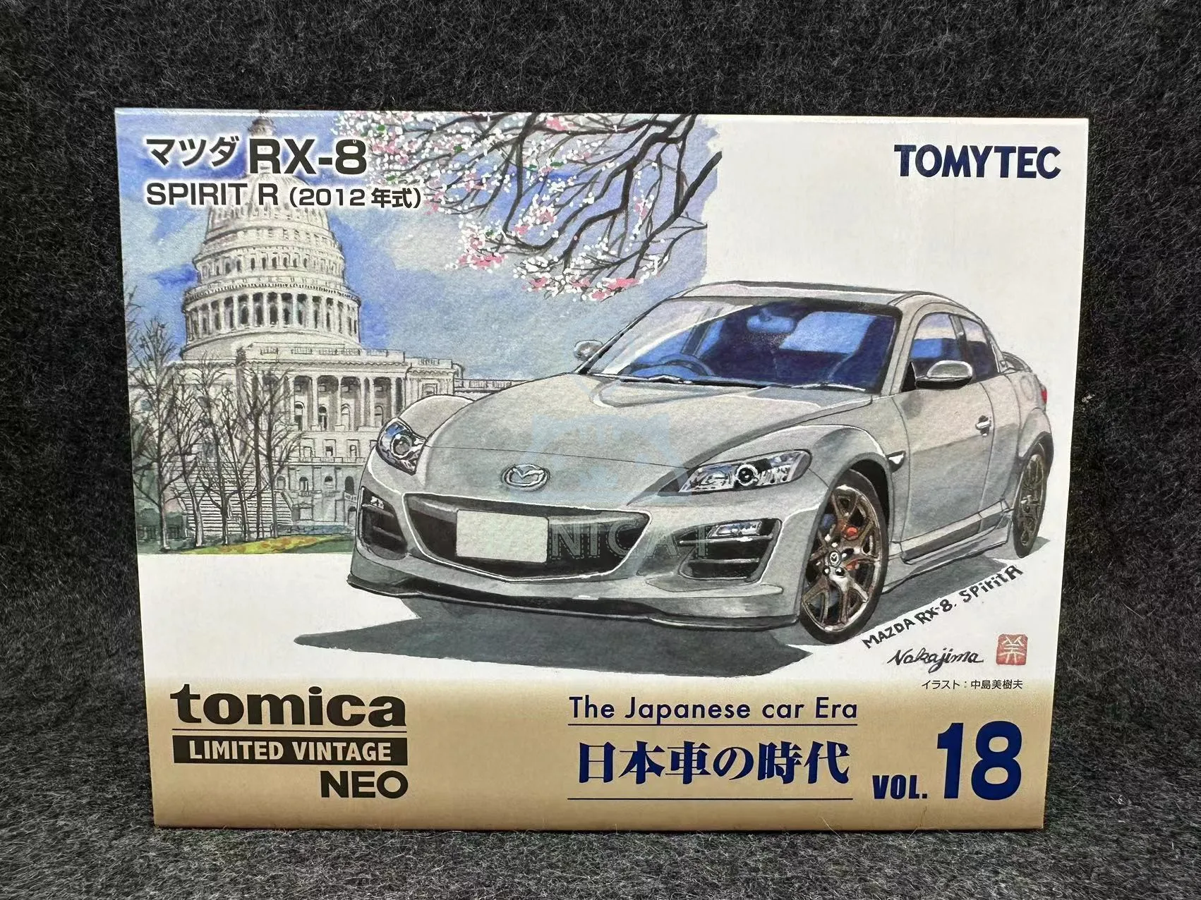 2408 Tomytec 1:64 TLV LV-Vol.18 mazda RX-8 Spirit R Collection die cast alloy car model decoration gift