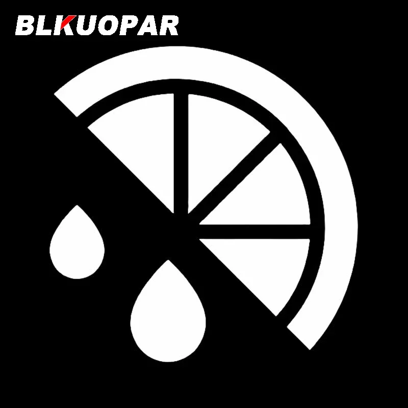 BLKUOPAR Lemon Juice Car Stickers Sunscreen Decal Creative Car Assessoires Snowboard Motocycle Helmet Personality JDM Decoration