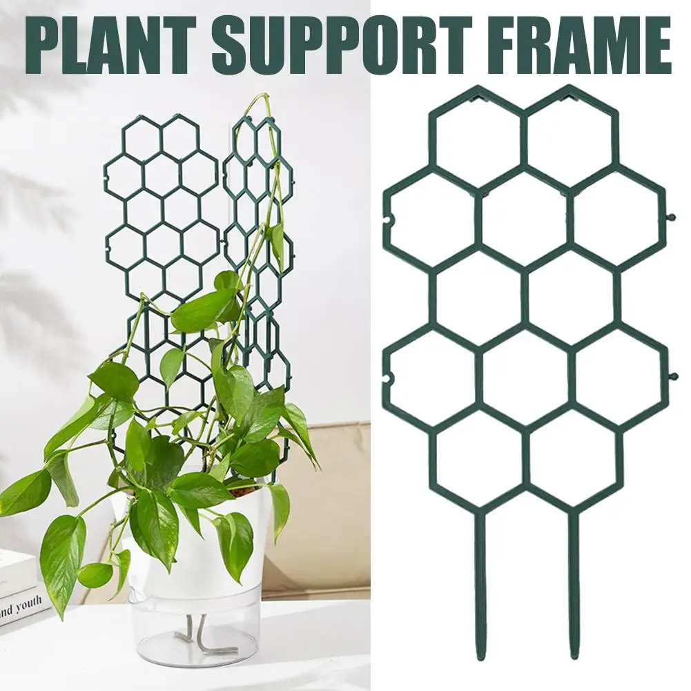 1/2/5Pcs Plastic Plant Support Frame Stackable Garden Tools For Climbing Plants Vines Ivy Flowers Pots Extension Accessories