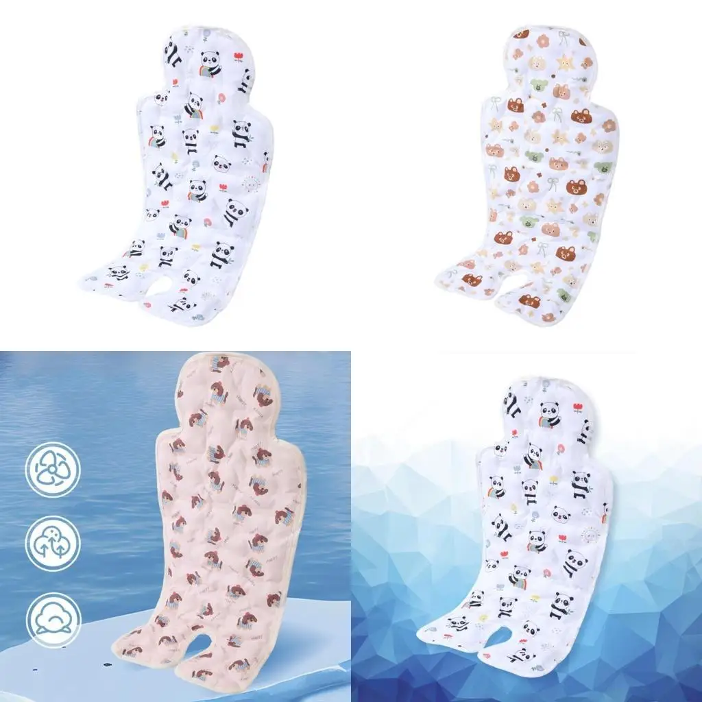 

652F Baby Strollers Mat Infants Dining Chair Cushion Cooling Gel Cushion Breathable Summer Universal Safety Pad