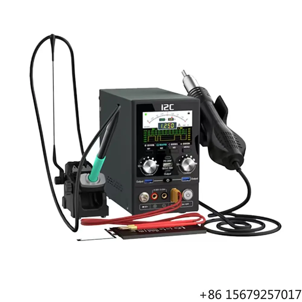 I2C P30S Upgrade Professional 2 in 1 Hot Air Rework Station Digital Soldering Station for Mobile Phone PCB Motherboard Repair