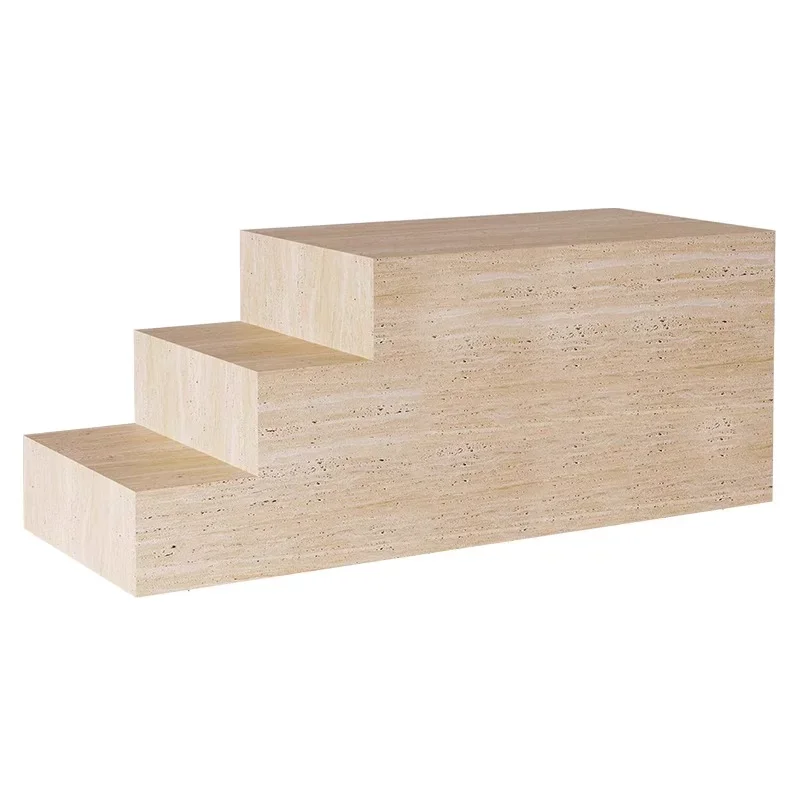#Display Nakajima Taihuitai Travertine Display Table Buyer's Store Product Display Table Clothing Store Storage Desk