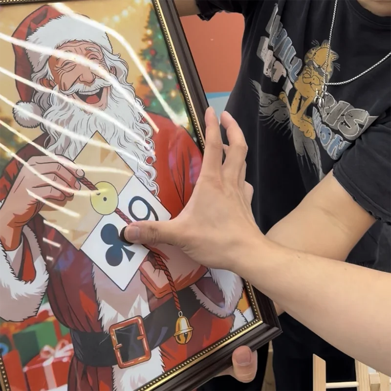 توقع عيد الميلاد بواسطة J.C الخدع السحرية البطاقة المختارة تظهر وطباعة على الصورة عن قرب أوهام ماجيا الحيل الدعامة #2