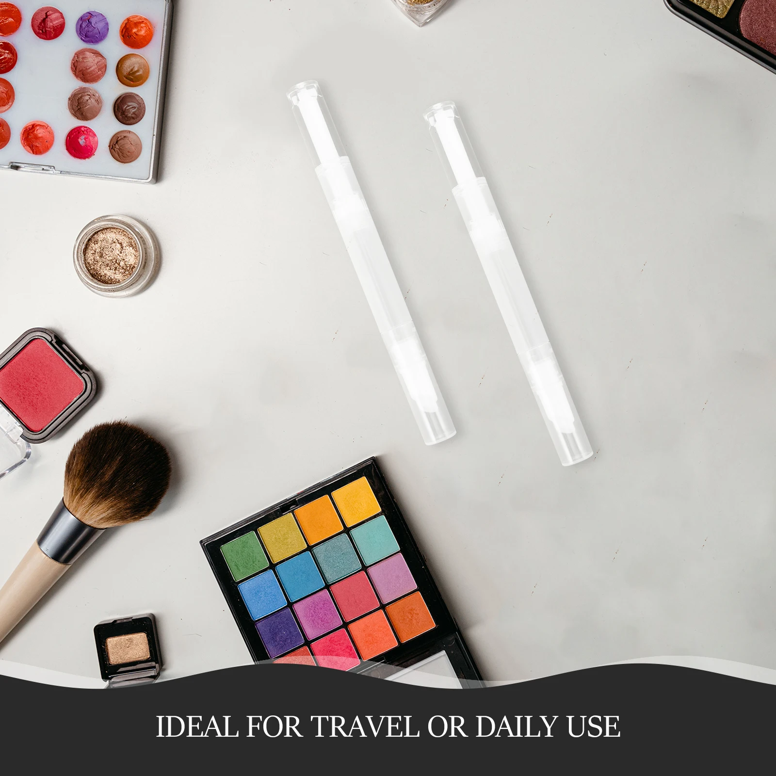 

5Pcs Transparent Vacuum Twist Foundation Twist Pens Portable Travel Disposable Empty Makeup Supply Precise Dosage Tool