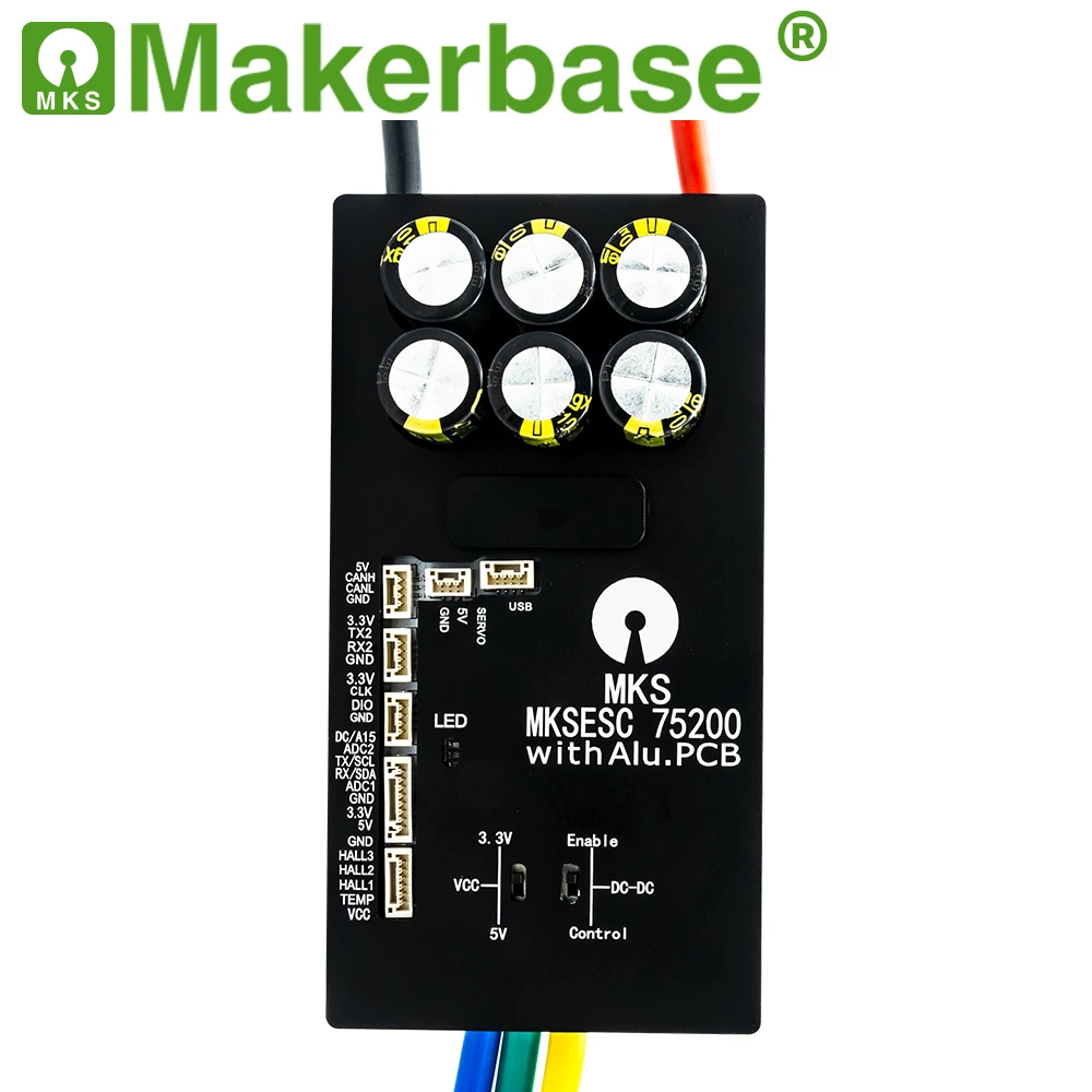 Original MKS VESC 75200 V2 84V 200A High Power ESC Aluminum PCB VESC Controller for Electric Foil Fighting Robot AGV Robot