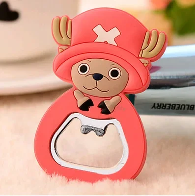 Kawaii One Piece Beer Bottle Opener Cartoon Anime Figure Tony Chopper Shape Barware Party Supplies Kitchen Accessories Portable