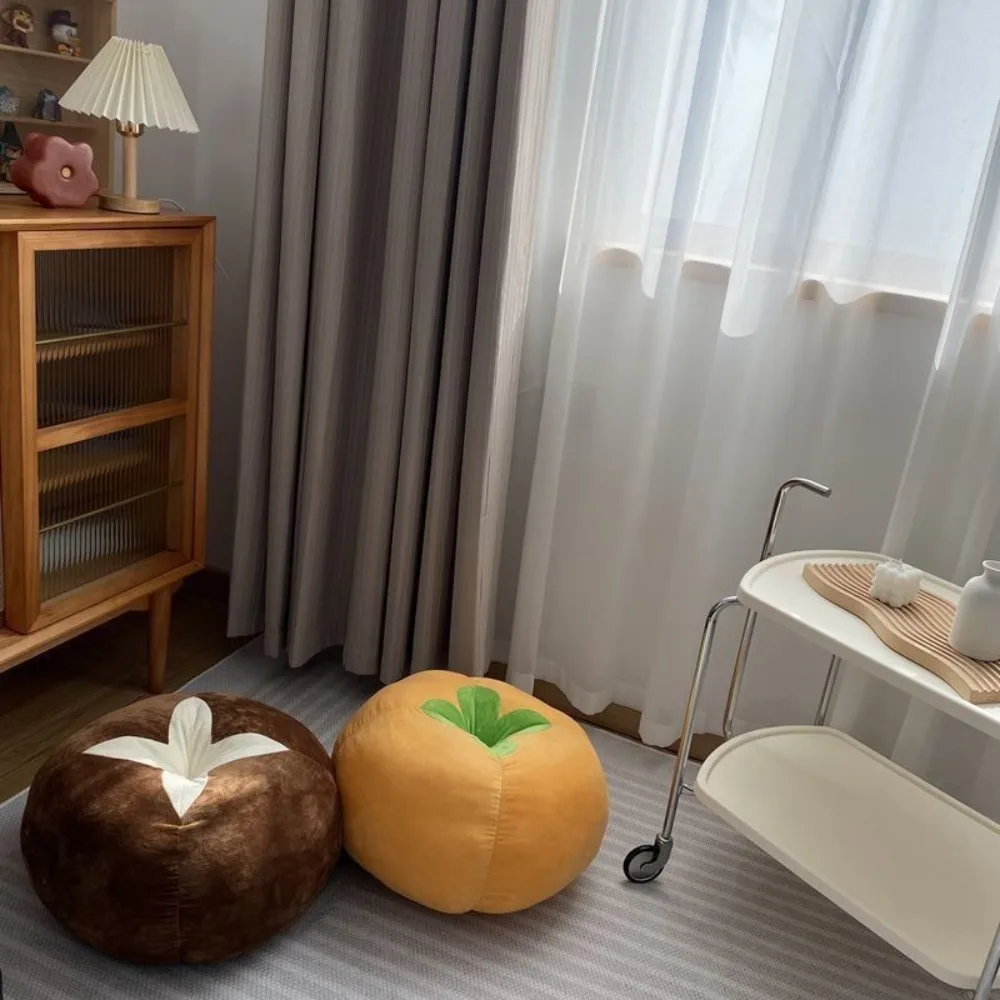 Room Decoration PP Cotton Filling Tomato Round Cushion Thickened 3D Tomato Sofa Throw Pillow Soft Meditation Cushion Gift
