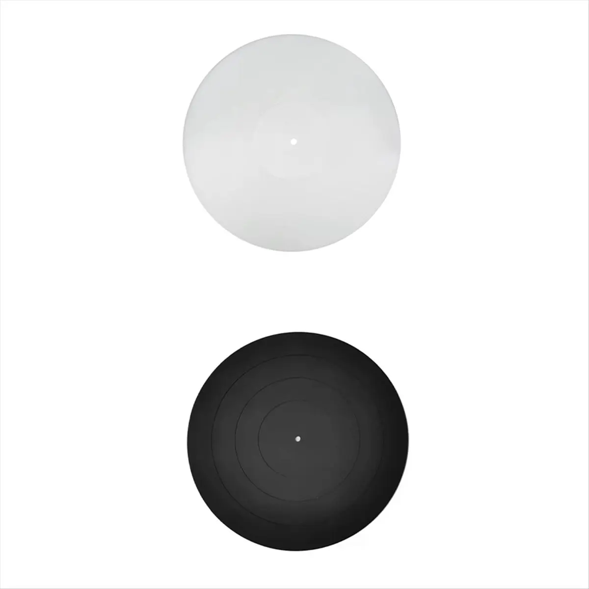 A59E 12 Inch Anti-Vibration Silicone Pad for LP Turntable, Non-Slip Rubber Mat for Enhanced Sound Quality and Stability Black