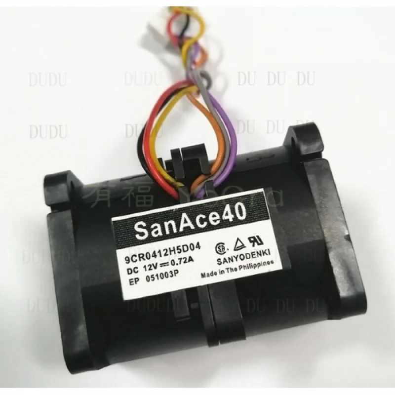 D for  Sanyo 9CR0412H5D04 12V 0.72A 4056 Gale Volume Violent Server Cooling Fan