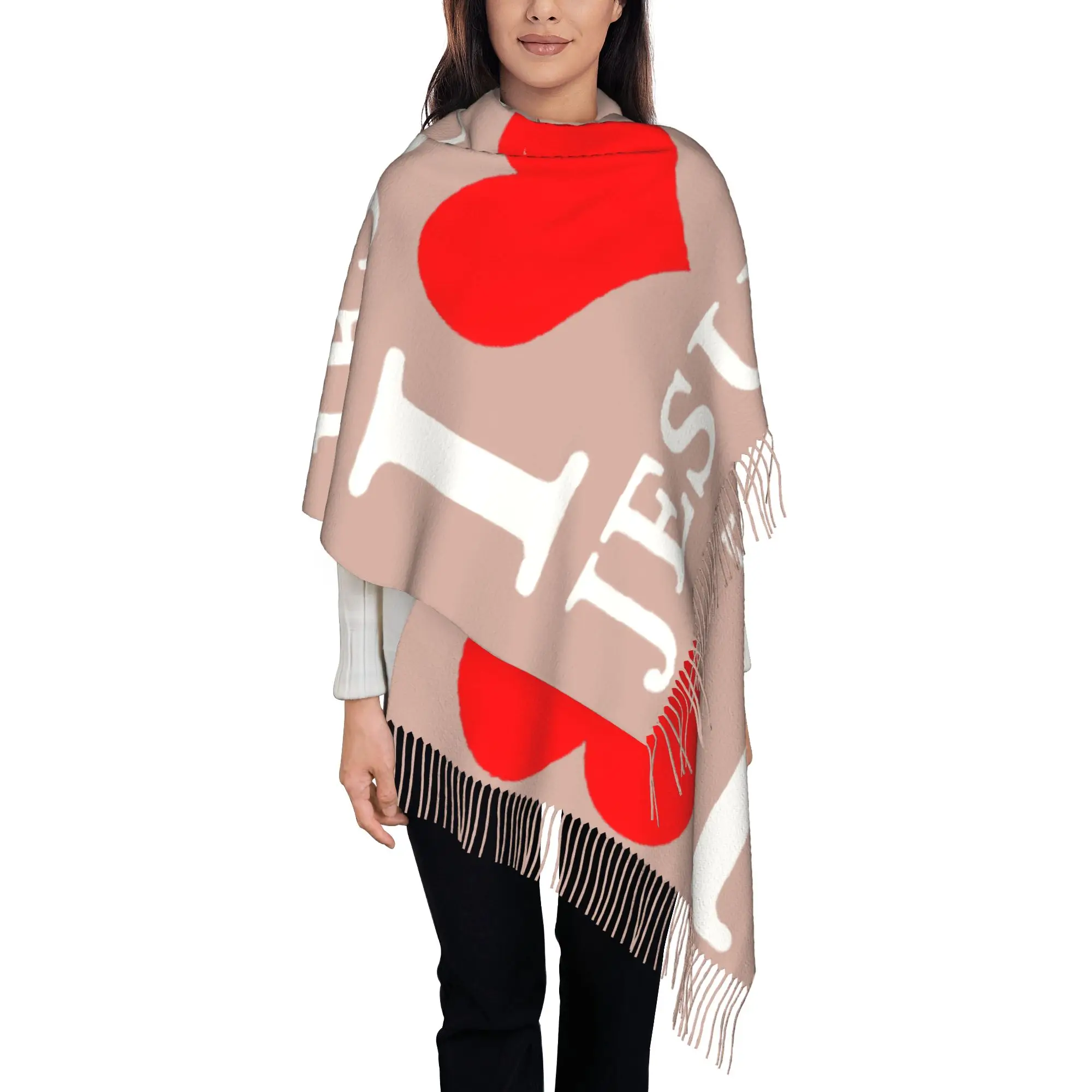

Custom Print I Love Jesus Scarf Men Women Winter Warm Scarves Shawl Wrap