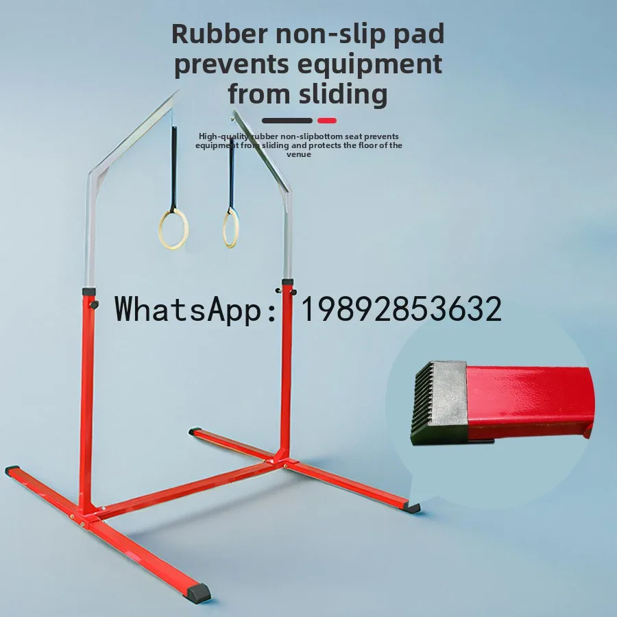 

V5.11 fitness training equipment includes single bar, double bar, high and low bars, gymnastic rings, and indoor single bar