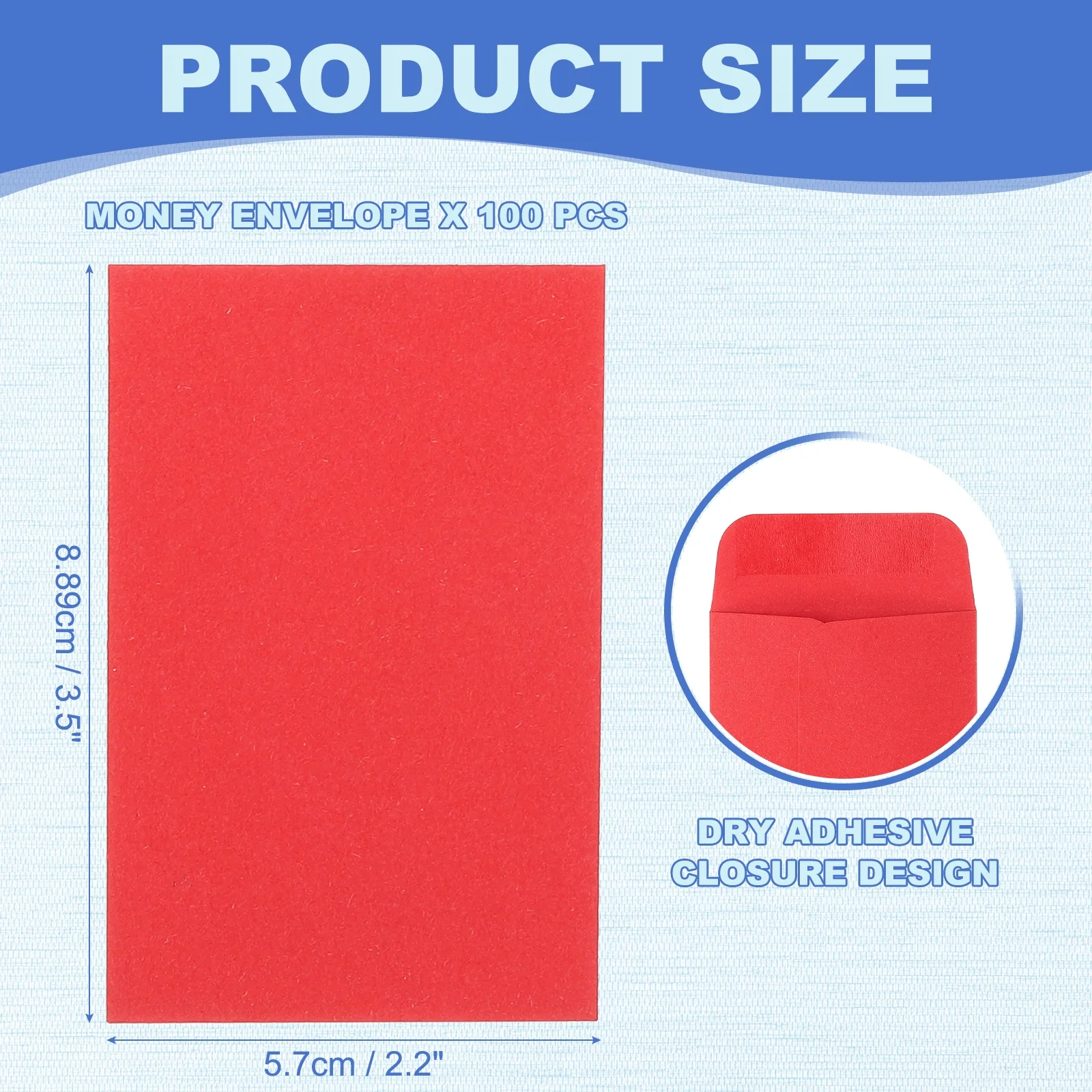 100Pcs Cash Envelopes 8.89cmx5.7cm Money Envelope Money Holder Bags Budgeting Saving Challenge Letter for Gifts Checks Tickets