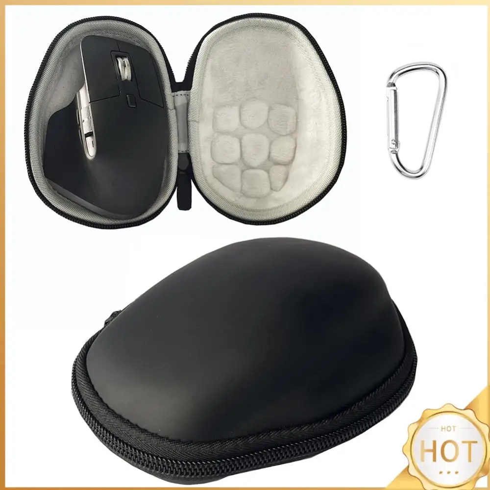 Estuche rígido de transporte EVA, estuche de viaje resistente a prueba de golpes, estuche negro, estuche de almacenamiento impermeable, bolsa para ratón inalámbrico Logitech MX Master 2S/3S