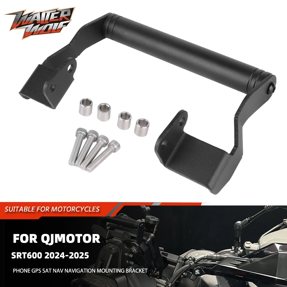 Motorycle GPS Navigation Mobile Phone Bar Extension Bracket Holder Sat Nav Mounting For QJMOTOR SRT600 2024 2025 SRT 600 600SRT