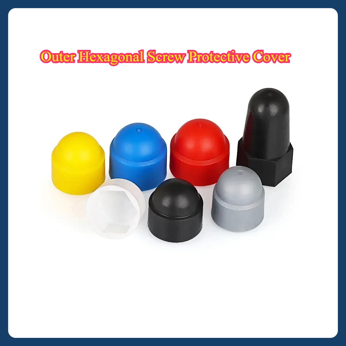 

Outer Hexagonal Screw Protective Cover Decorative Cap Hexagonal Nut Dust-Proof Rust Proof And Insulated Sleeve