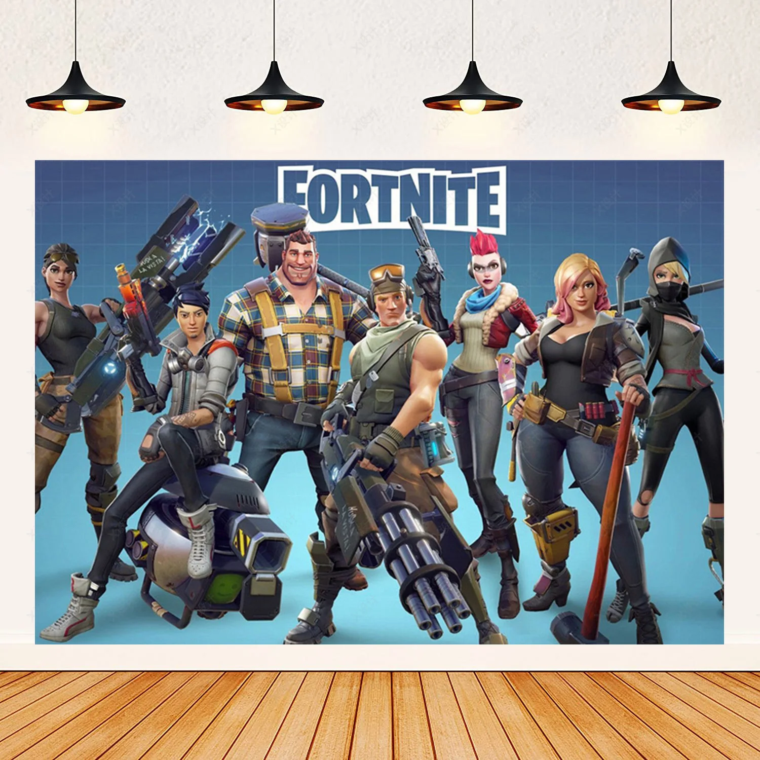 Fortnite Schießspiel Geburtstagsparty-Zubehör Hintergrund Beliebtes Spiel Poster Jungen-Dekoration Fotografie-Requisiten Kindergeschenke – Detail 8