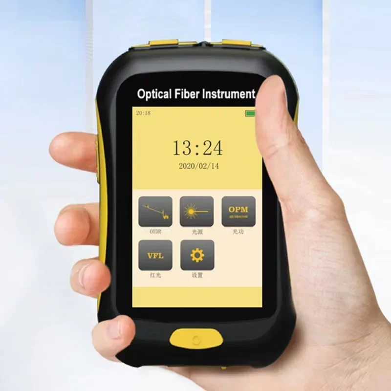 1550Nm Live Test Optical Time Domain Reflectometer G652 SM 20dB OTDR,  Power Meter Light Source with Visual Fault Locator