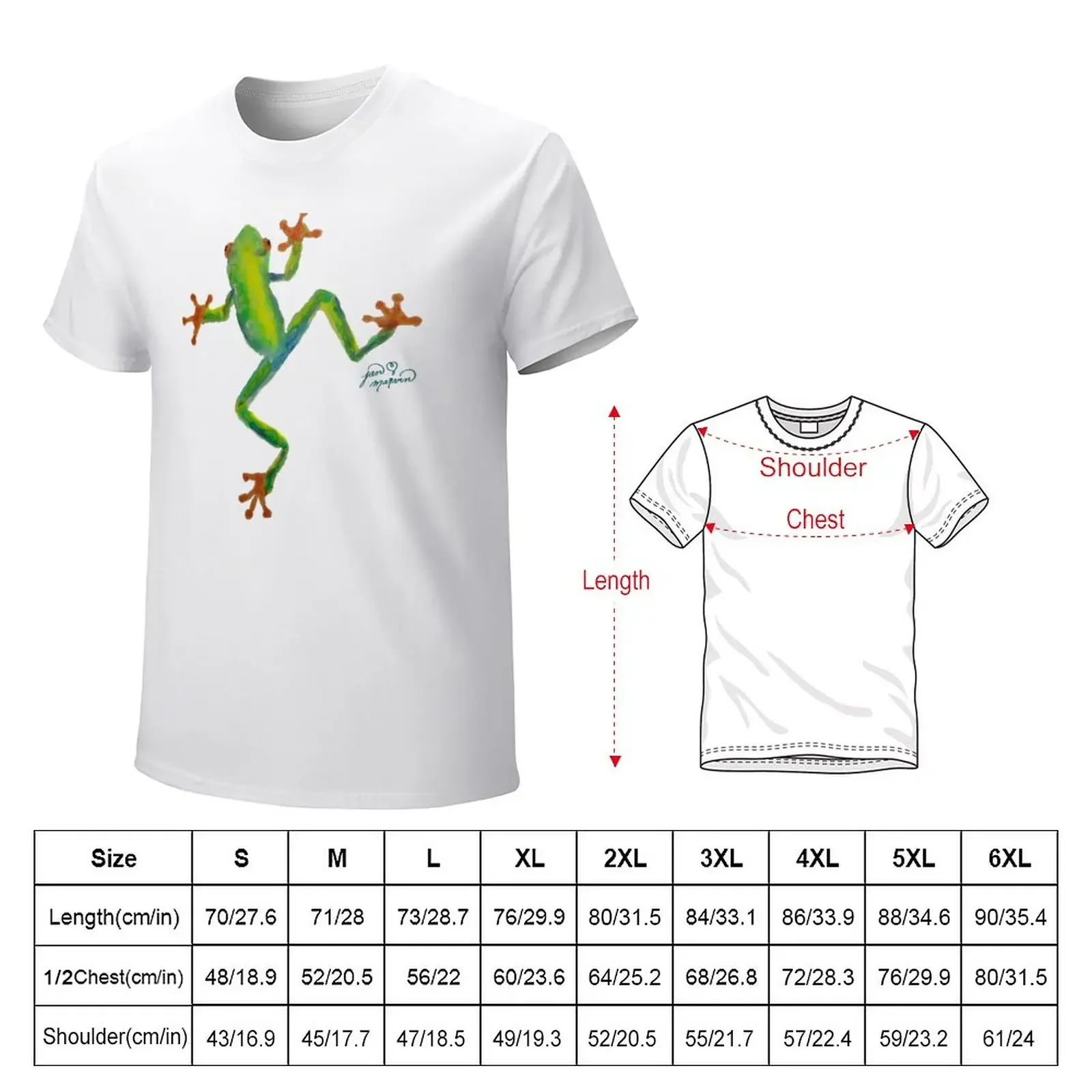 Red Eyed Tree Frog T-Shirt vintage clothes sports fans T-shirts for men cotton