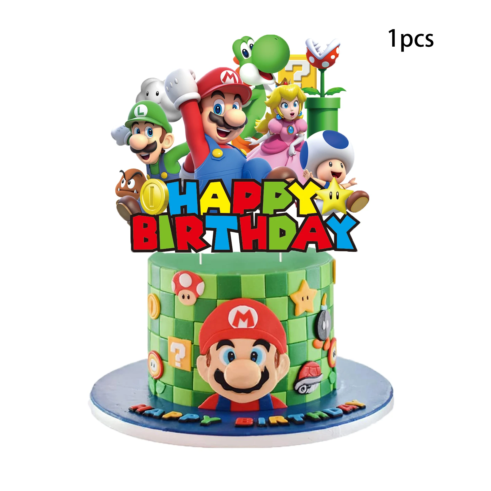 1-25Pcs Mario Cake …