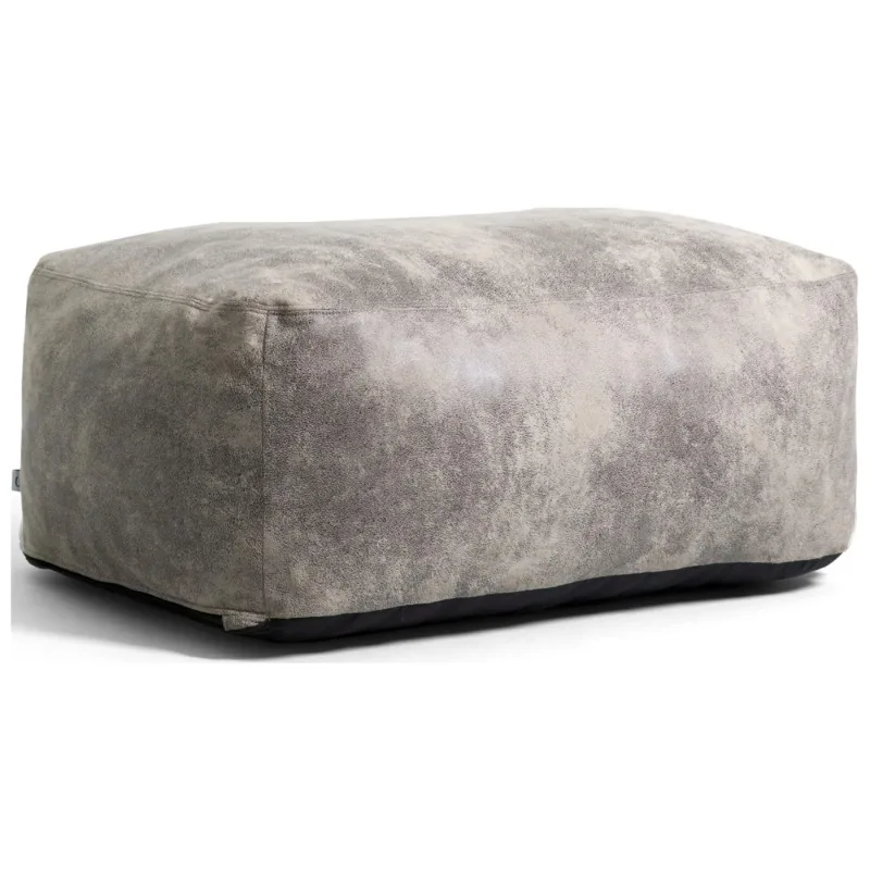 

Nestle Bean Bag Sofa Ottoman, Cement Blazer, Vegan Leather