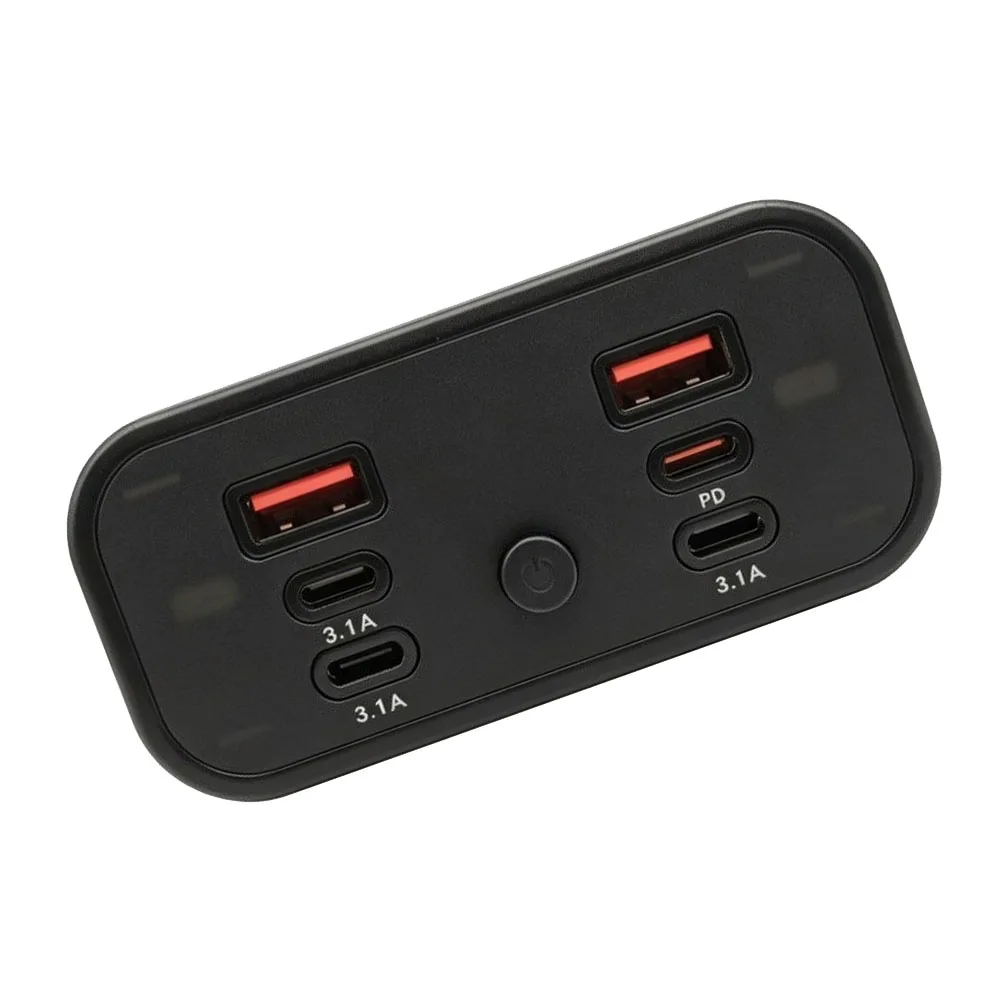 Dual for usb-c Car Power Outlet Panel with Metal Housing for Enhanced Heat Dissipation in 12V 24V Automotive Systems