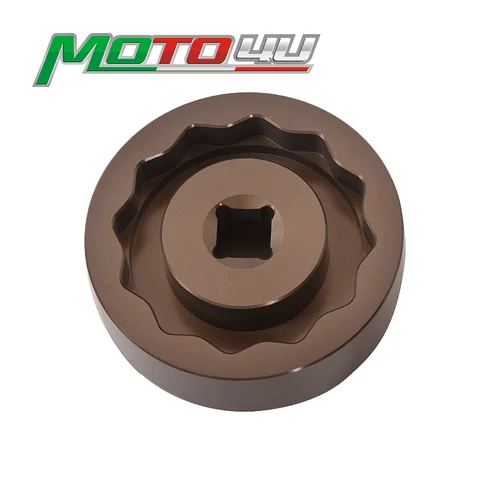 Imagen 2 del producto Herramientas para tuercas de eje trasero y delantero de motocicleta, accesorio de aluminio para MV AGUSTA F4 750/1000 312R Senna Brutale 675/750/800, 55mm y 26mm