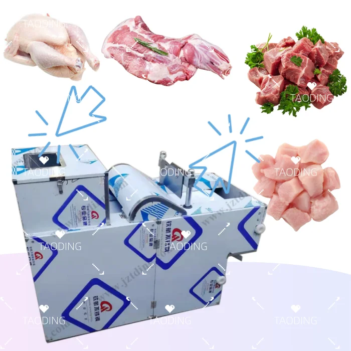 

Stainless Steel Fresh Meat Block Cutting Machine Frozen Meat Cutting Machine Knife Meat Cutting Machine