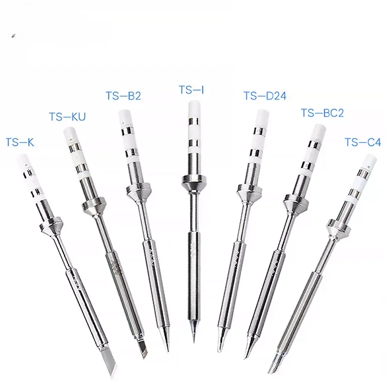 TS101 Soldering Iron Tips Lead-Free Oxygen-Free Copper Long Service Life Welding Heads