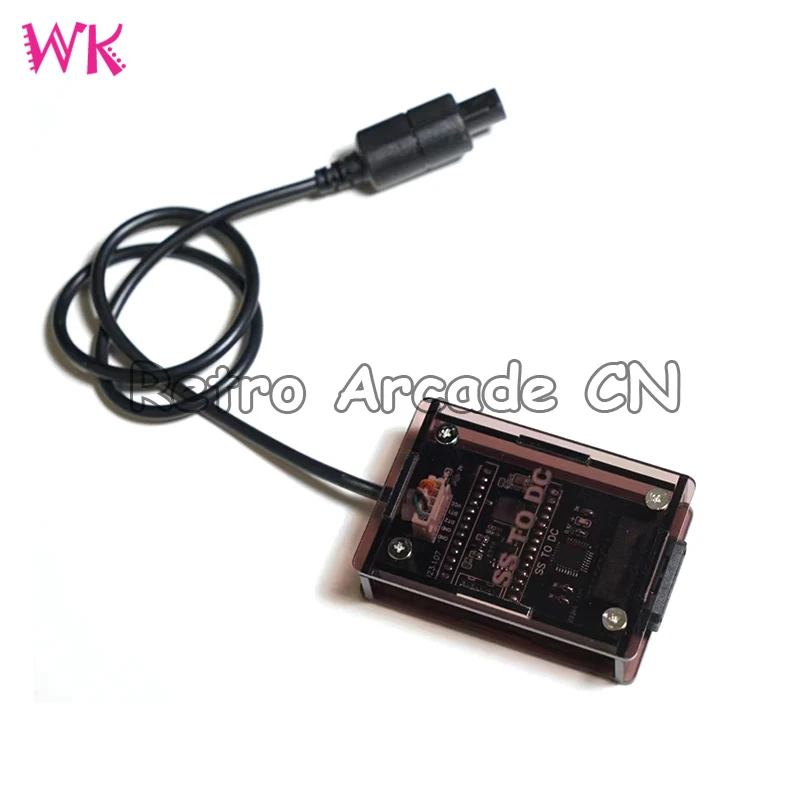 Saturn Gamepad to Dreamcast Converter 레트로 아케이드 게임 비디오 게임 어댑터(200 메모리 카드 공간 포함)