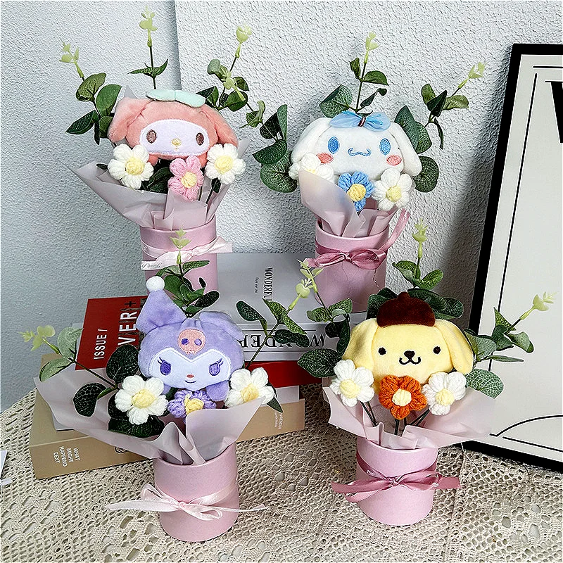 Sanurgente Hello Kitty Butter Bouquet, Kuromi Cinnamoroll, My Melody, Anime Rick, Kawaii Toy, Leon Day, Christmas Girl Gift