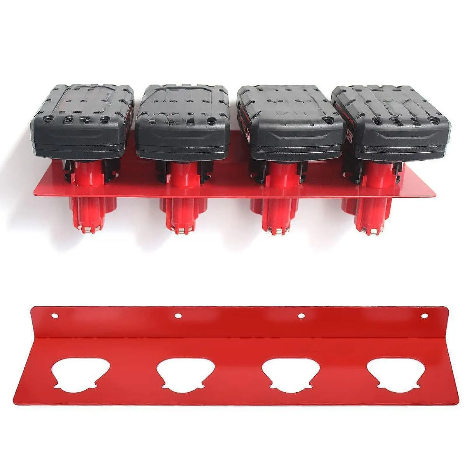 Battery Holder Sturdy Lithium Battery Tool Rack for Locksmiths Bench Garage