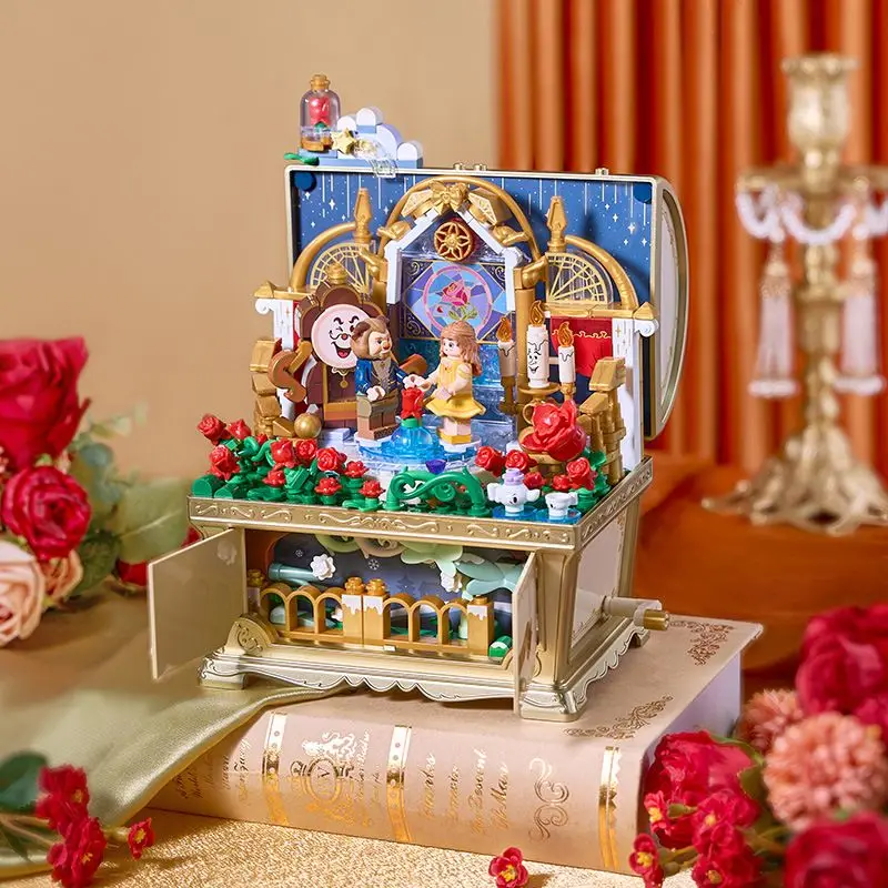 Fairy Tale Series Building Blocks Music Treasure Box Assembling