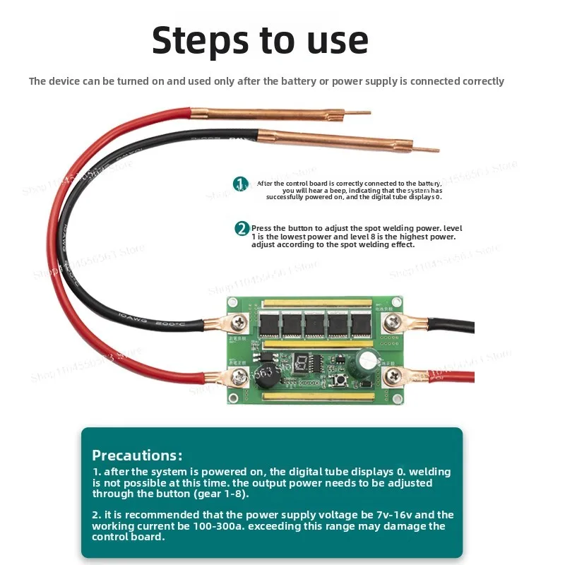 Portable Spot Welder for 18650 Li-ion Battery Pack, Complete Kit with Accessories & DIY Tool for Safe Battery Assembly