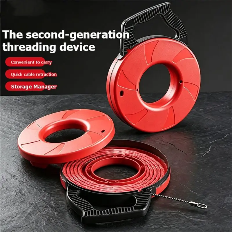 ABDJ-Electrical Cable Puller 5Meters Round Head For Concealed Wire, Network Cable, Power Cable Puller