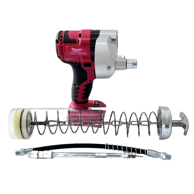 Milwaukee 10000PSI Brushless Electric Grease Gun High-Pressure Fully Automatic Oil Injector Fat Machine For 18V Battery