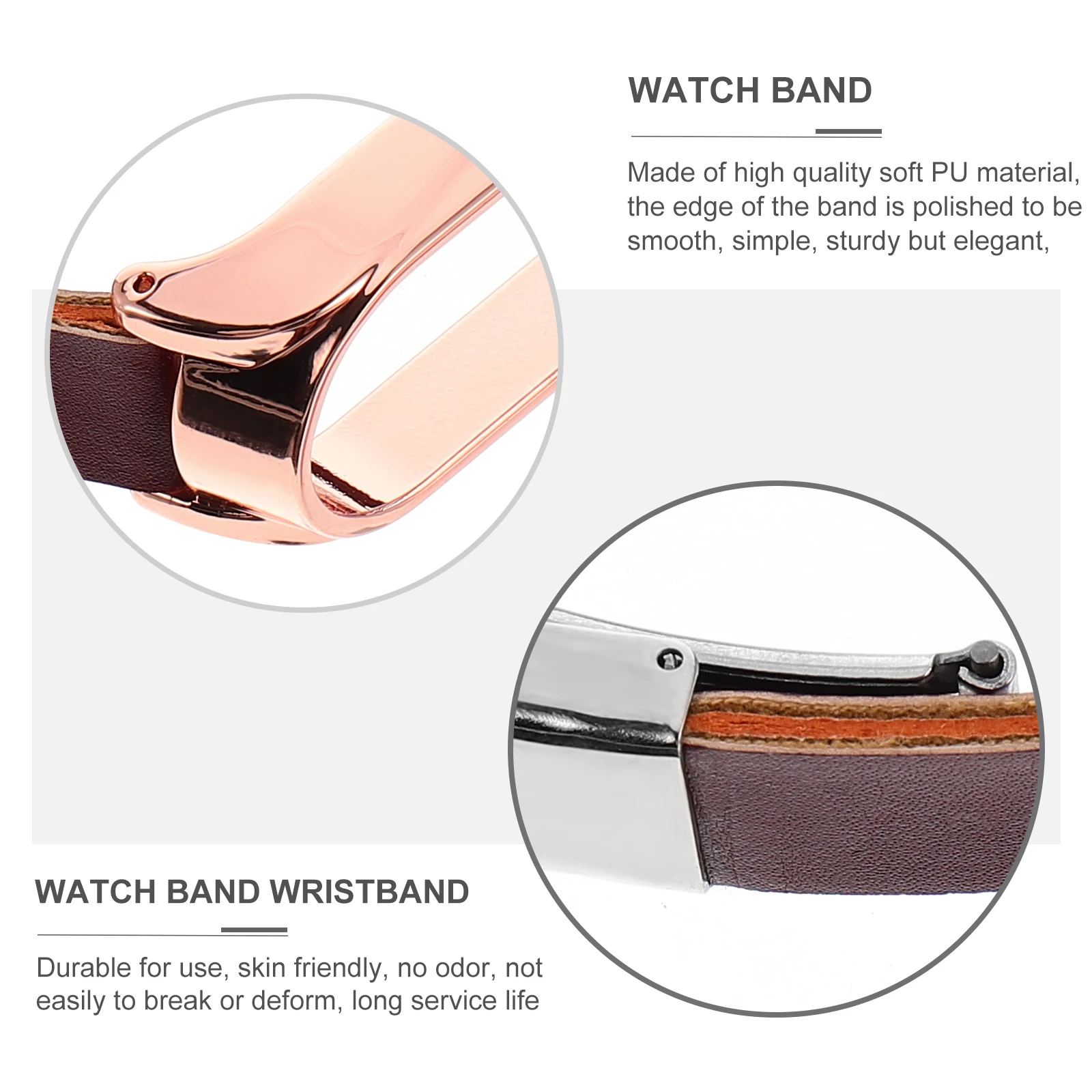 

Bracelet Snap Shell Band Strap Wrist Watch Wristband Smart for Men Compatible with Xiaomi Pu