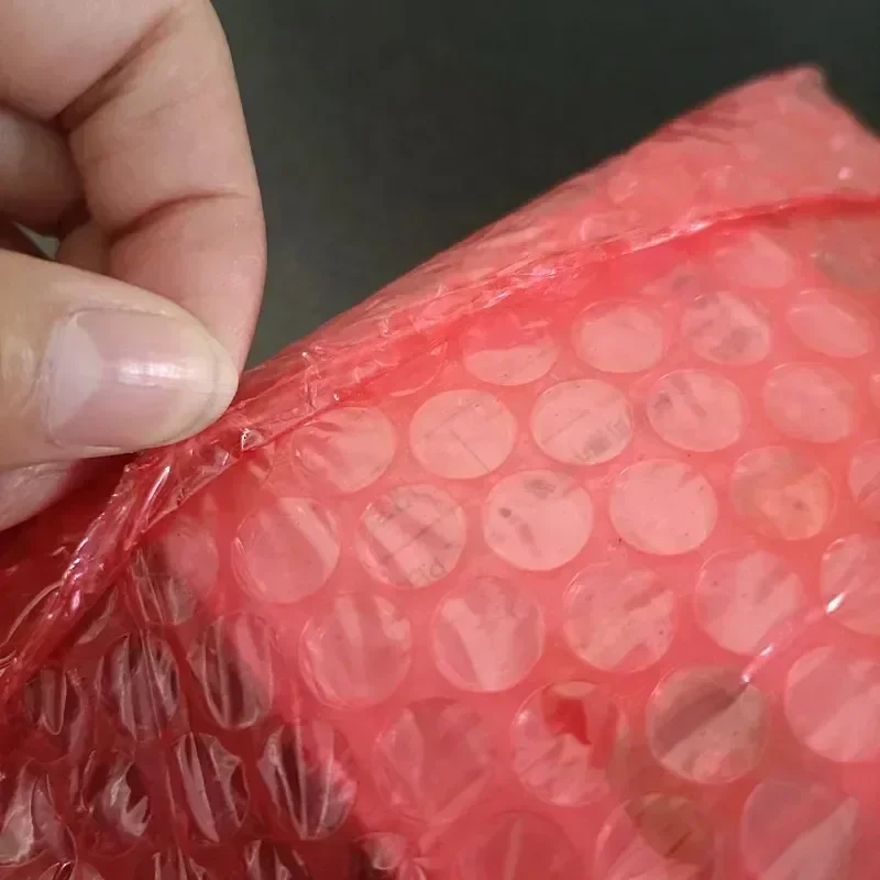 

28cm Large Anti Static Electricity Bubble Bag Red 2 Layer Bubble Bags Express Transport Shockproof Packing Bubble Wrap Bag