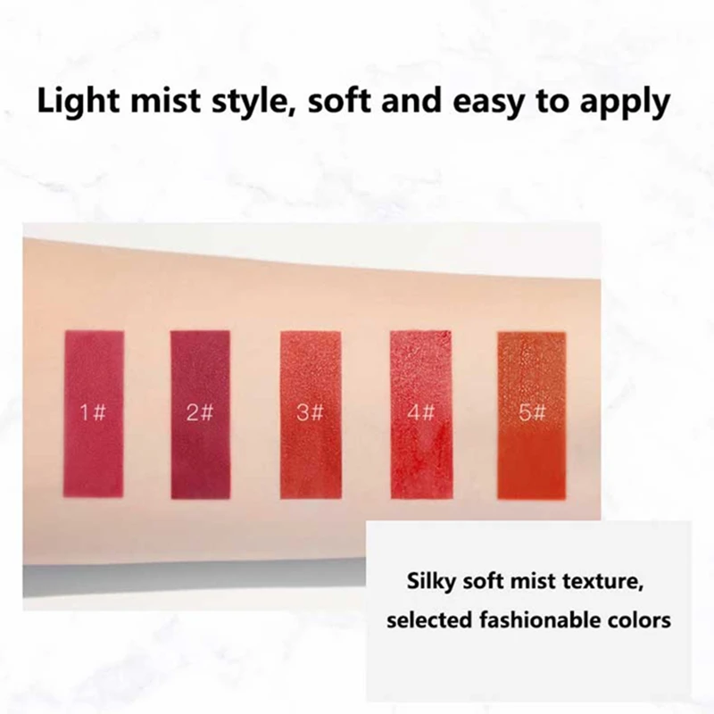 5色 防水 ノンスティック カップ ラウンドチューブ 保湿 簡単発色 リップグロス 口紅 長持ち リップ 口紅 化粧品